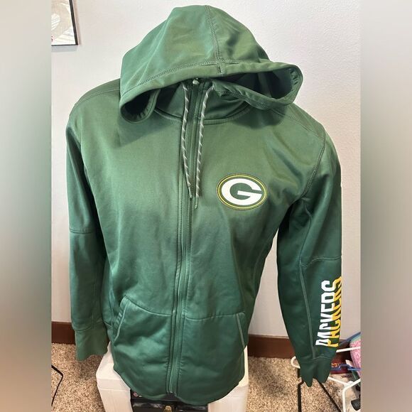 Nike Onfield Apparel ThermaFit Green Bay Packers Men’s Medium Full ZIP Hoodie - Picture 1 of 5